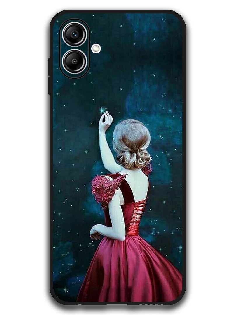 Theodor Case Compatible with Samsung Galaxy A07 6.7 Inch Protection Shockproof Bumper Cover Girl Touching Star - Image 1